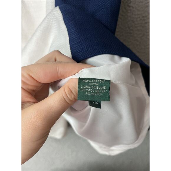 Lauren Ralph Lauren Dress 12P Petite Sheath Empire Pencil Sheath Tank Nautical - Picture 5 of 15